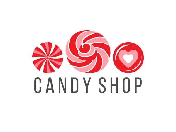 Logotipo da loja de doces — Vetor de Stock
