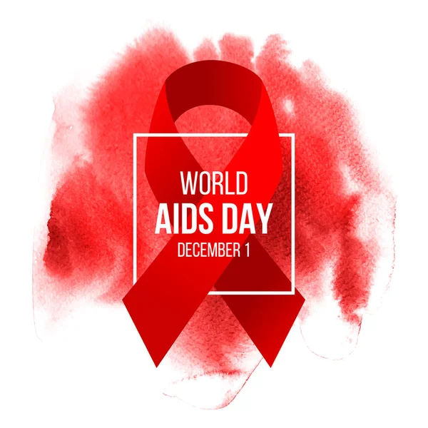 Afiche del Día Mundial del SIDA — Vector de stock