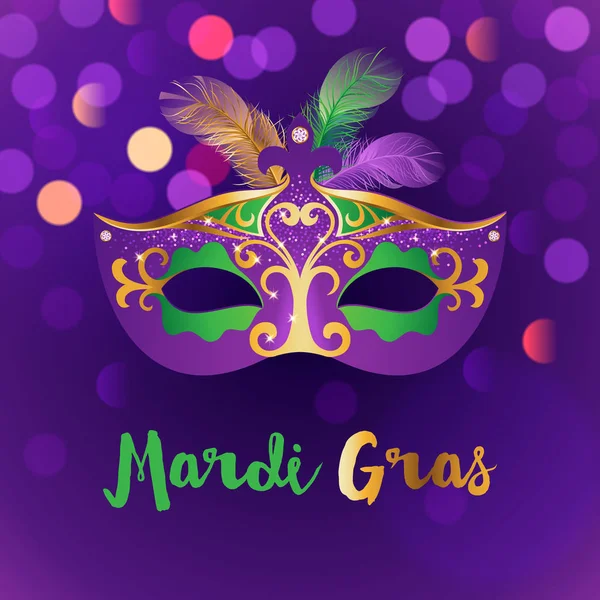 Kirkas Mardi Gras tausta — vektorikuva