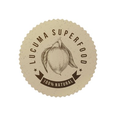 Lucuma süper yiyecek eko etiketi