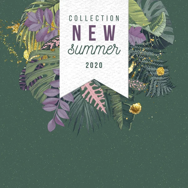 New summer collection badge — ストックベクタ