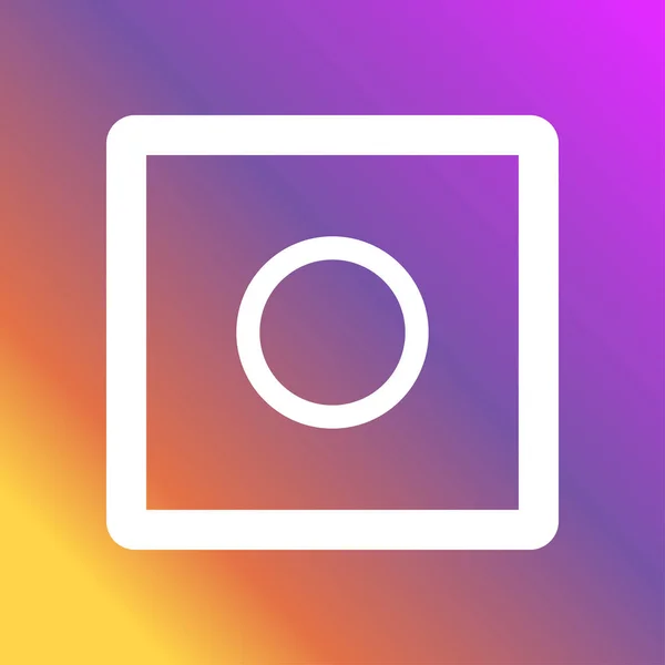 Εκλεκτής ποιότητας φωτογραφική μηχανή που ζωγράφισε τα χρώματα του ουράνιου τόξου. λογότυπο — Διανυσματικό Αρχείο