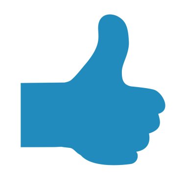 Yukarı başparmak. Simge gibi. Parmak