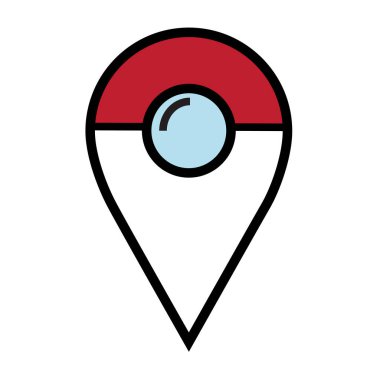 harita işaretçi simgesi. GPS konumu simgesi.