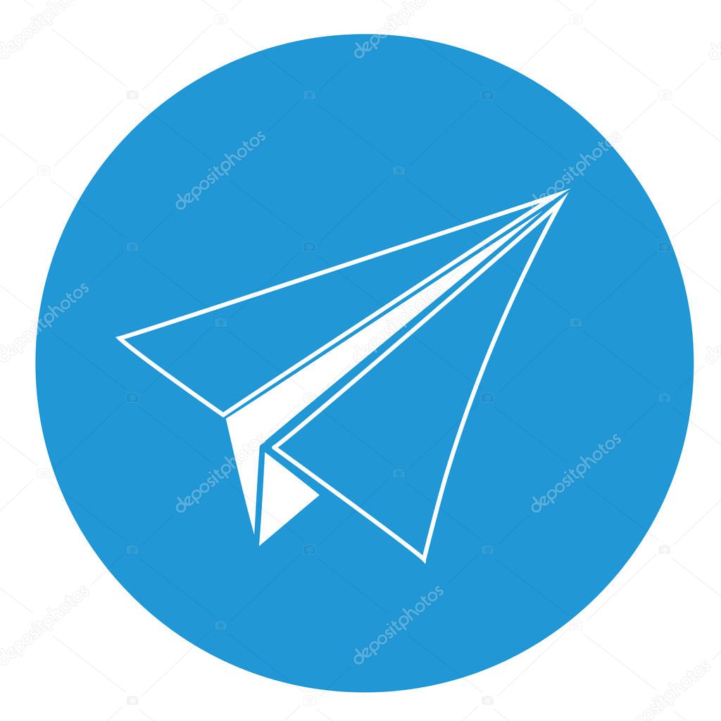 Paper airplane icons vector