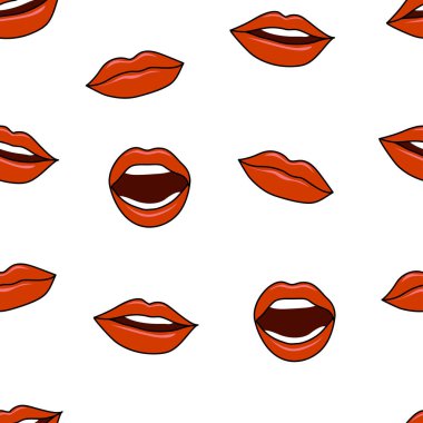 Kusursuz bir arka plan. dudak izleri