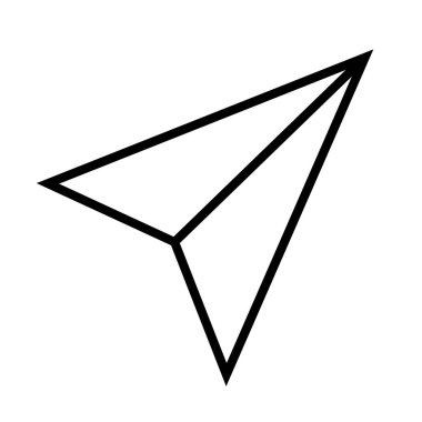 Düz tasarım. Uçak vektör