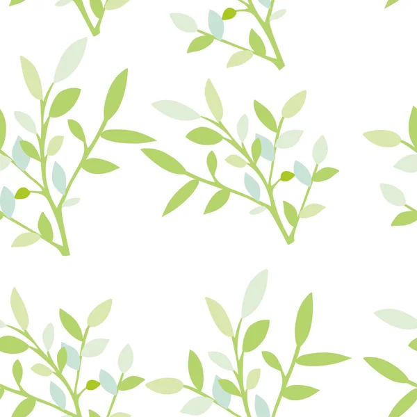 Un ensemble de branches vectorielles avec des feuilles — Image vectorielle