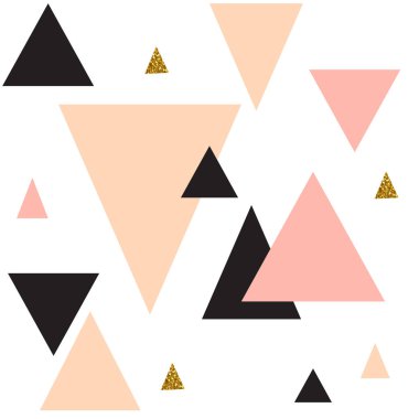 Soyut geometrik sorunsuz tekrar desen glitter doku ile.