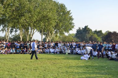 Istanbul'da Orta Asya Türkmen güreş