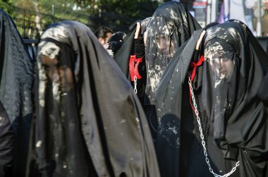 Müslümanlar dünya çapında işaretleri Aşure Istanbul Şii topluluk.