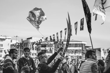 Müslümanlar dünya çapında işaretleri Aşure Istanbul Şii topluluk.