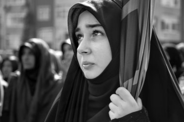 Aşure Istanbul Müslüman kadınlar topluluğun işaretler.