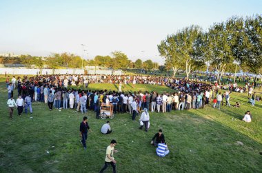 Orta Asya Türkmen çayır güreş Istanbul'da yapıldı