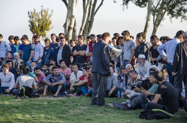 Orta Asya Türkmen çayır güreş Istanbul'da yapıldı