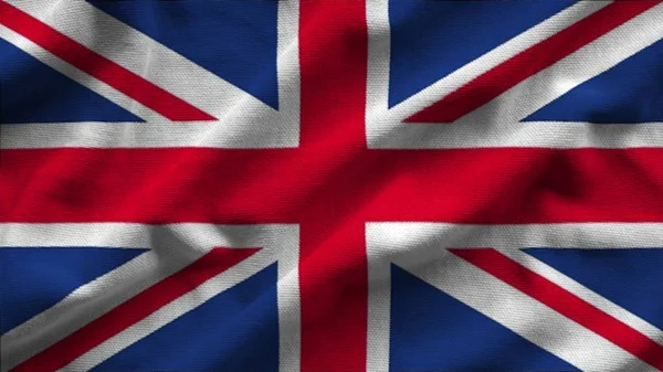 Bandera del Reino Unido. Bandera tiene un tejido realista detallado tex Fotos de stock