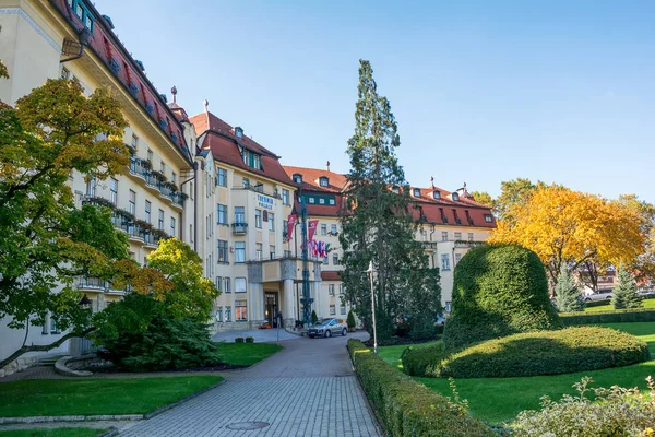 Spa Pieszczany, thermal resort Irma — Zdjęcie stockowe