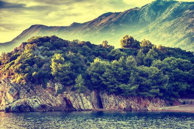 Karadağ dağ ve deniz manzara