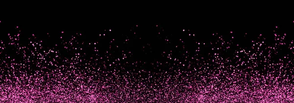 Astratto rosa sfocato glitter vacanza panorama sfondo sul nero. Cadendo scintille luccicanti. Anno nuovo Natale sfondo luminoso — Foto Stock