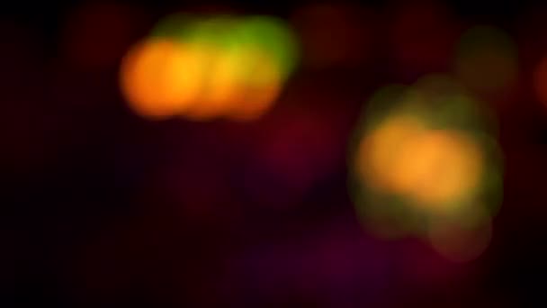 Bokeh naturel clignotant multicolore — Video