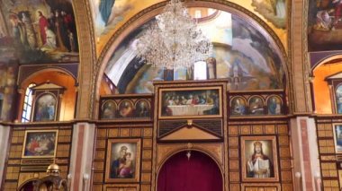 Mısır Kıpti Hristiyan kilisesi iç elemanları