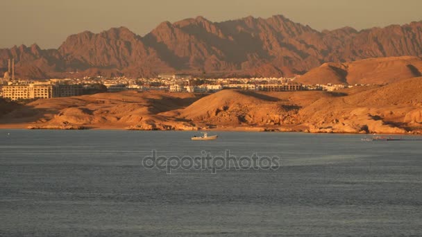 Sistemazione sulla spiaggia deserta — Video Stock