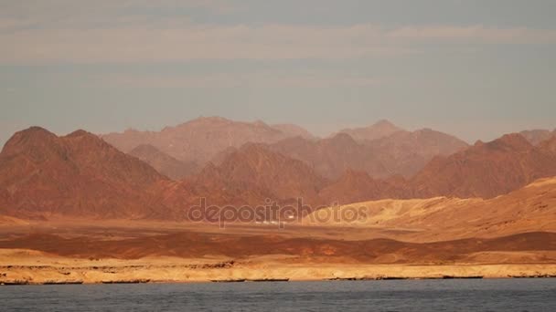 Halvön Sinai öde strand — Stockvideo