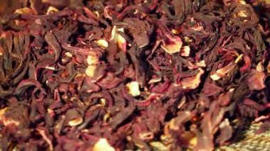 Hibiscus kırmızı kuru çay portre
