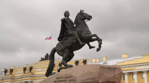 Pomnik Piotra Wielkiego — Wideo stockowe