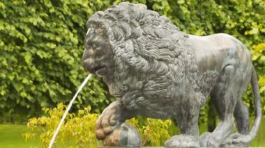 Aslan art arda fountain Park unsurları.