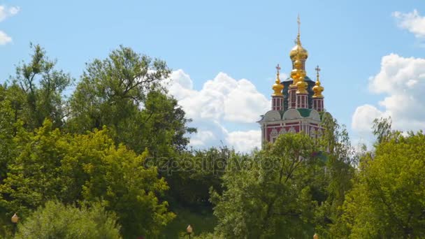 Tower of the Novodevichy Convent — Stock Video