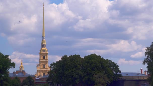 Санкт-Петербург, Петропавловская крепость — стоковое видео