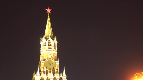 Kremlin Spasski toren — Stockvideo