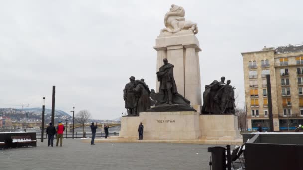 Pomnik Cisy Istvan — Wideo stockowe