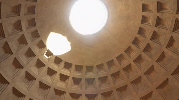 Rome Italië Maart 2018 Koepel Van Het Pantheon Rome Italië — Stockvideo