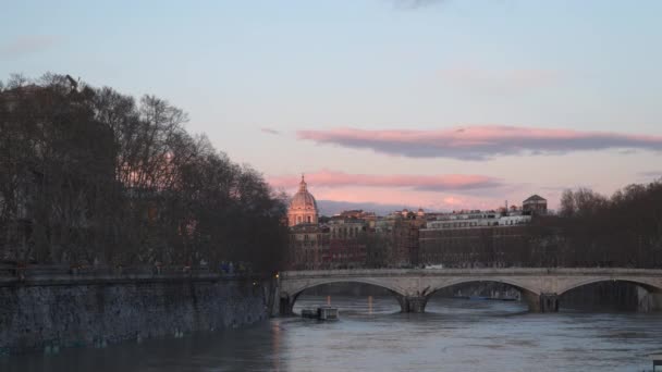 Ponte Umberto También Conocido Como Ponte Umberto Puente Que Une — Vídeo de stock