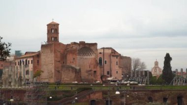 Venüs Tapınağı ve Roma. Roma İtalya. Roma Forumu