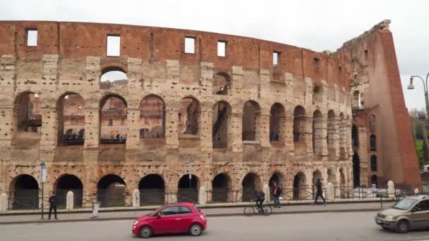 Roma Itália Março 2018 Coliseu Roma Turistas Coliseu — Vídeo de Stock