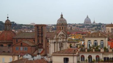 Roma, İtalya'nın tarihi merkezinin panoramik görünüm