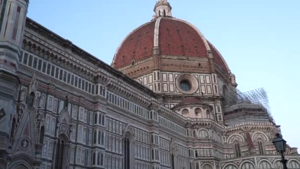 Florence Kathedraal Cattedrale Santa Maria Del Fiore — Stockvideo