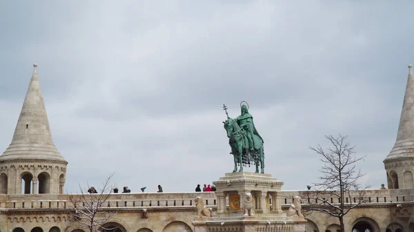 Monumento a Esteban el Grande en la Plaza del Bastión de los Pescadores —  Fotos de Stock