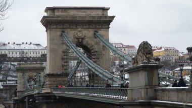 Szechenyi köprü Budapeşte Macaristan