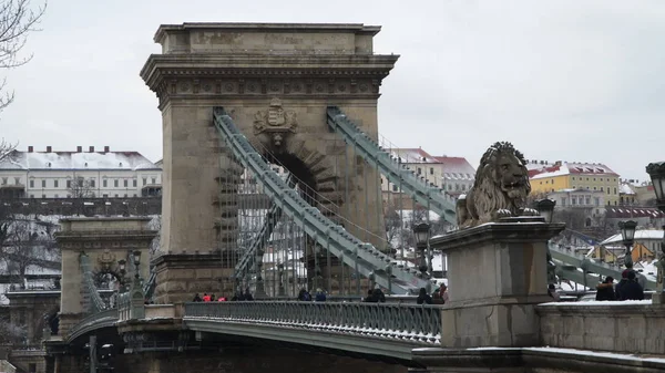 Szechenyi köprü Budapeşte Macaristan