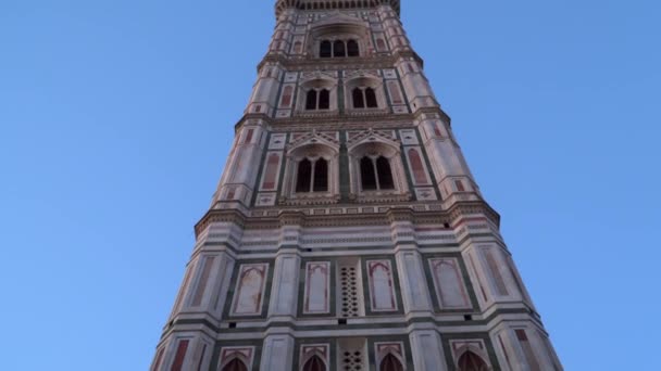 Giotto Bell Tower Cathedral Santa Maria Del Fiore Florence — Stock Video