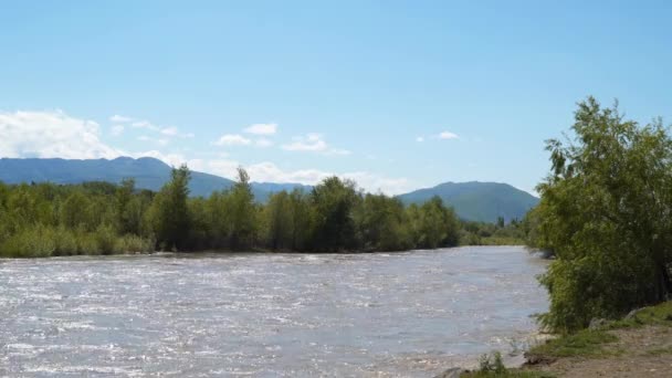 La Géorgie. Rivière dans une vallée de montagne 