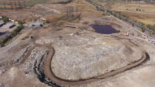 Basura Ciudad Vista Aérea — Vídeos de Stock