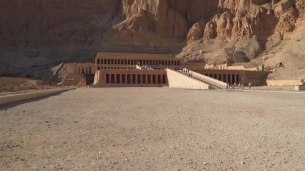 Mortuární Chrám Hatšepsuta Známý Také Jako Djeser Djeseru Luxor Egypt — Stock video