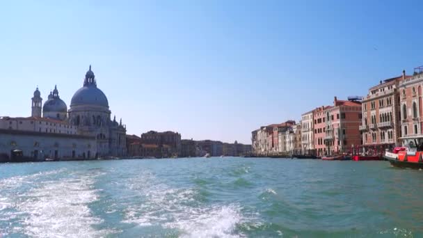 Venice Italy March 2018 Grand Canal Channel Venice Italy View — Stock Video