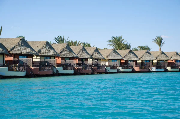 Bungalows Junto Mar Gouna Resor Turístico Egipcio Encuentra Mar Rojo —  Fotos de Stock