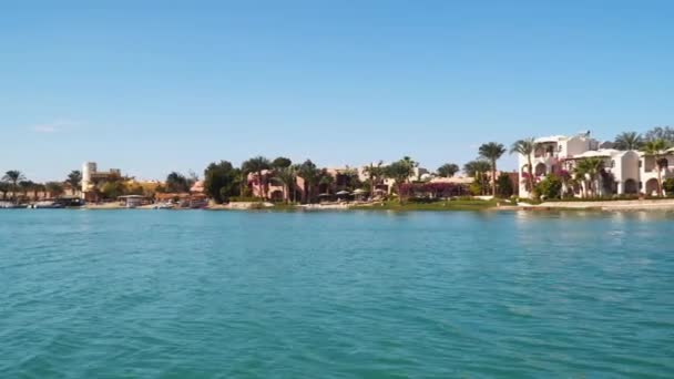 埃及El Gouna 2020年1月17日 Gouna是位于红海的一个旅游胜地 位于埃及里维拉的胡尔加达国际机场以北22公里处 — 图库视频影像